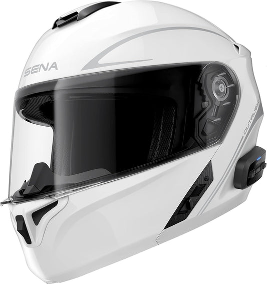 SenaOutrush Bluetooth Modular Motorcycle Helmet with Intercom System, DOT