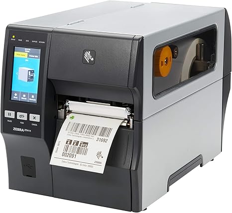 ZEBRA ZT411 Thermal Transfer Industrial Printer 300 dpi Print Width 4 Inches Features Serial, USB, Ethernet, and Bluetooth Connectivity ZT41143-T010000Z