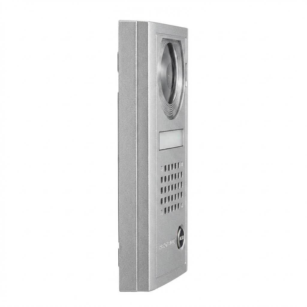 Aiphone AX-DV Surface-Mount Audio/Video Door Station — Cast-Aluminum Vandal-Resistant Housing, 1/4" Color CCD Camera, Illuminated Directory, Cat-5e RJ45 Wiring, AX Series Compatible