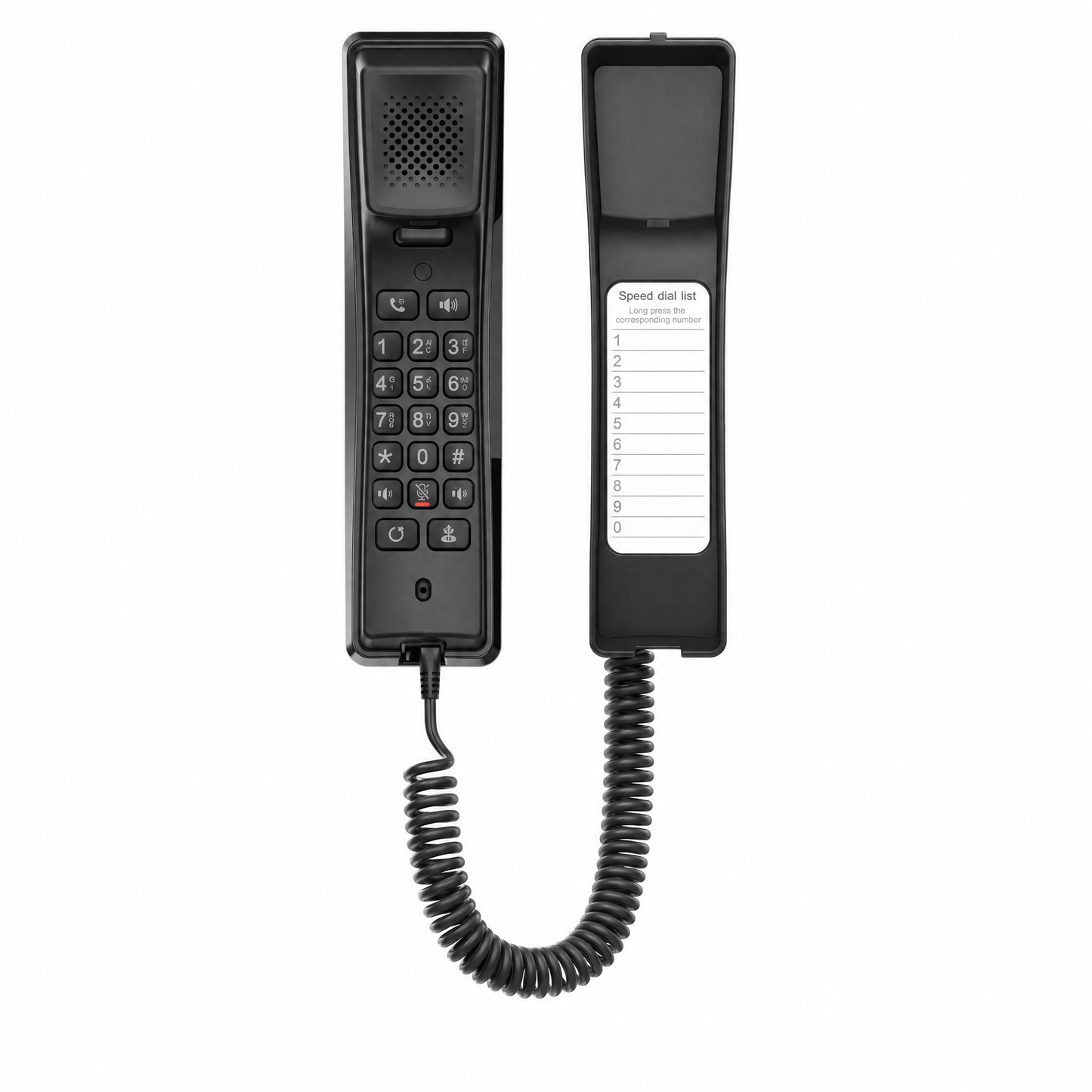 Fanvil H2U Compact IP Phone with 2 SIP Lines and PoE for Hotel Hospitality Office