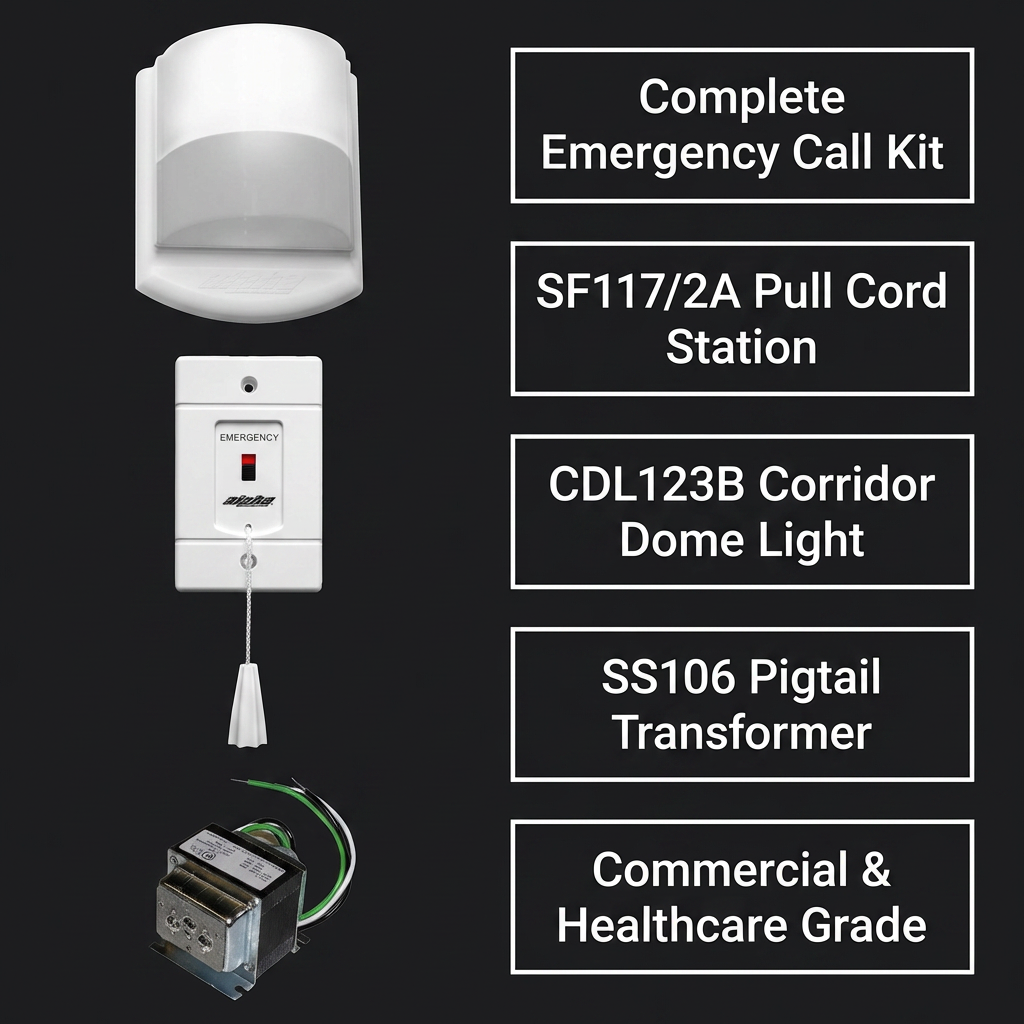 Alpha Communications EK117B Toilet emergency alarm kit | for stand-alone emergency call
