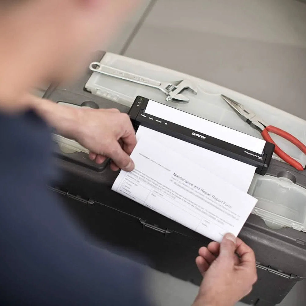 B Brother PJ-722 Direct Thermal Printer - Wired, Mini USB B, USB 2.0, 203 x 200 Dots Per Inch