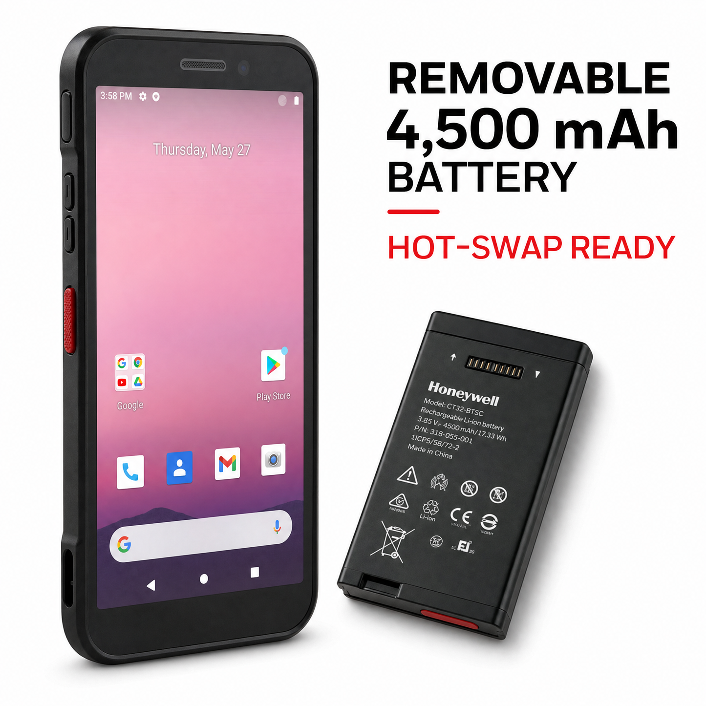 Honeywell CT32 Mobile Computer 5G with FlexRange Scanning for Warehouse & Retail