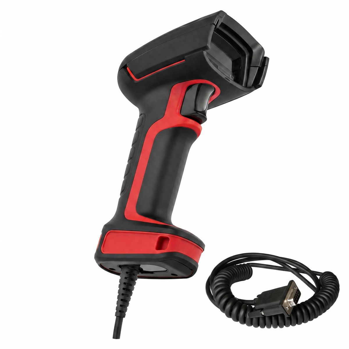 Honeywell Granit 2100i rugged barcode scanner with coiled serial cable