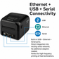 Honeywell PC42E Series 4-Inch Desktop Label Printer - Direct Thermal & Thermal Transfer Models for Shipping, Retail & Healthcare