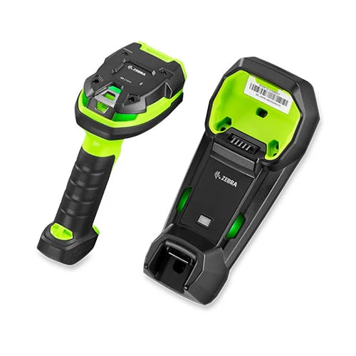 ZEBRA EVM/DCS,DS3678-SR3U4210SFW DS3678, STANDARD RANGE 1D/2D IMAGER, CORDLESS, FIPS, USB KIT INCLUDES SCANNER, 7 FOOT USB CABLE, CRADLE, POWER, AND LINE CORD (23844-00-00R), VIBRATION MOTOR, INDUSTRIAL GREEN