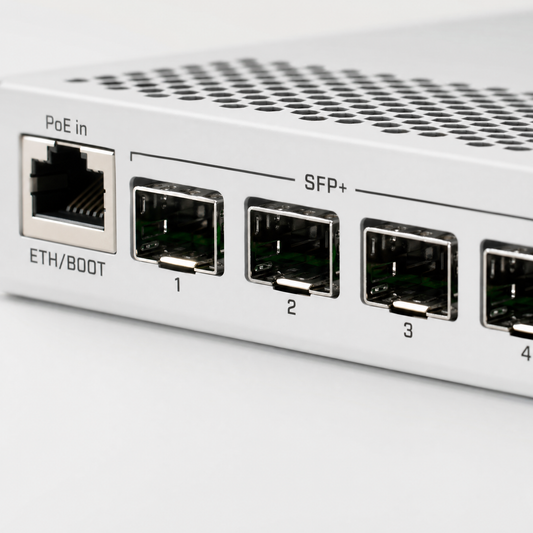 MikroTik CRS305-1G-4S+IN Desktop Switch with 4x 10GbE SFP+ Ports & 1x Gigabit Ethernet Port