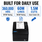 SNBC BTP-R180II Thermal Receipt Printer with Triple Interface and Auto-Cutter for POS Systems