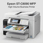 Epson WorkForce ST-C8090 Inkjet Multifunction Printer - Color Print, Copier, Fax, Scanner, 4800 x 1200 dpi, Automatic Duplex Printing, 550-Sheet Input
