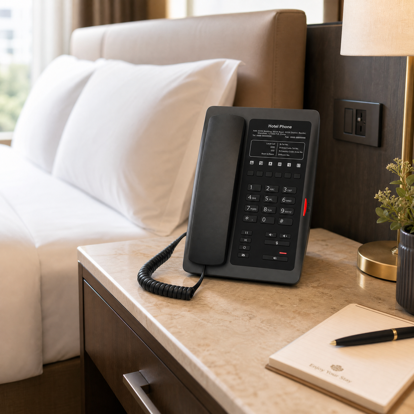 Fanvil H3W WiFi IP Phone with HD Audio for Hotels and Hospitality - 2 SIP Lines