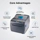 Honeywell PC43DA00100201 4 Inch Direct Thermal Desktop Printer - LCD Display, Real-Time Clock, USB Host Port, 203 DPI, Includes Americas Power Cord