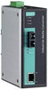 MOXA IMC-101-S-SC Moxa Industrial Media Converter, 10/100BaseTX to 100BaseFX, Single Mode SC, Smart Relay Output Alarm, Link-Fault-Pass-Through