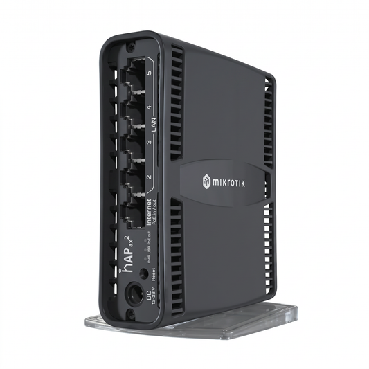 MikroTik hAP ax² C52iG-5HaxD2HaxD-TC Wi-Fi 6 Dual-Band Router with PoE for Enterprise Networks