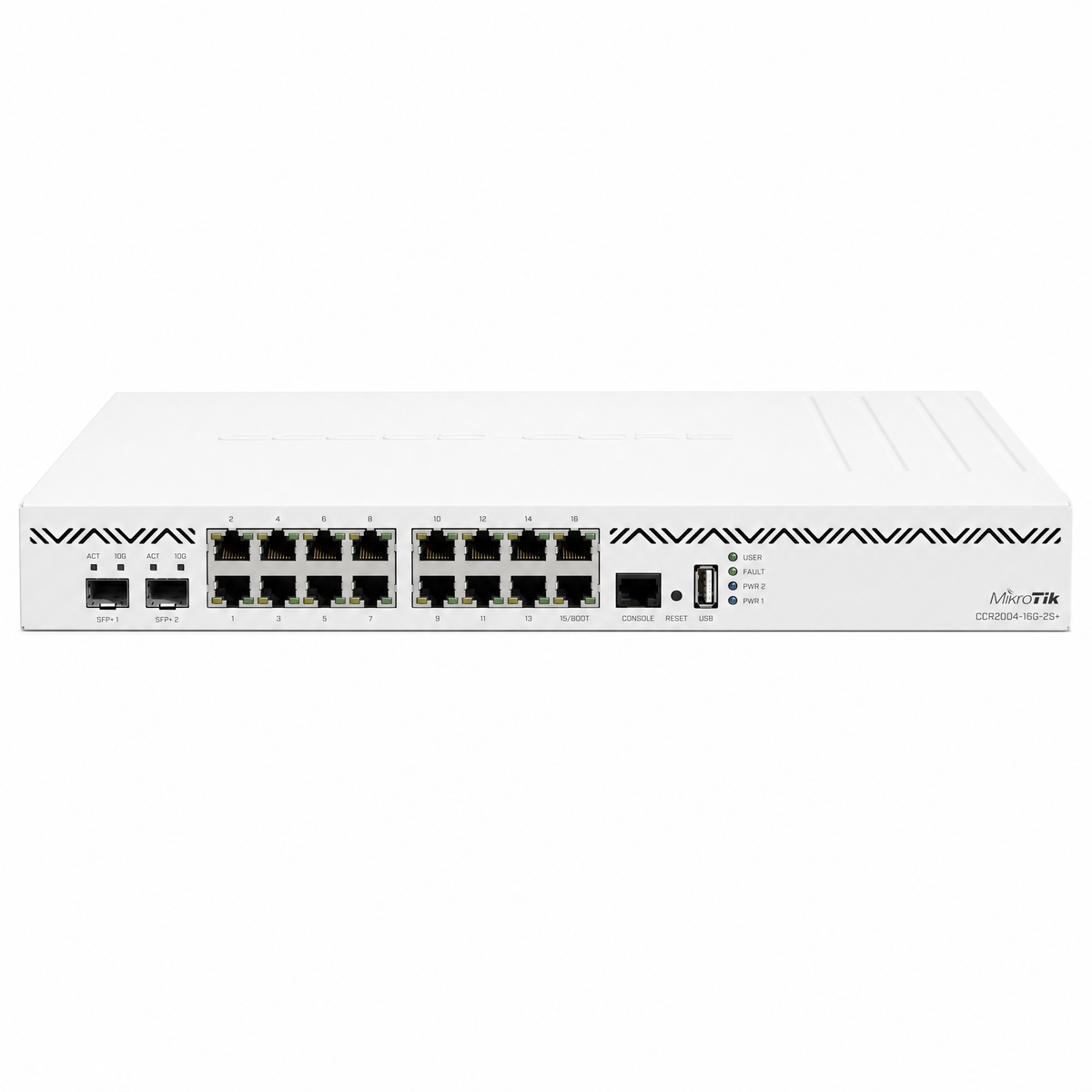 MikroTik CCR2004-16G-2S+ Quad-Core Cloud Core Router with 16x Gigabit Ports and 2x 10G SFP+