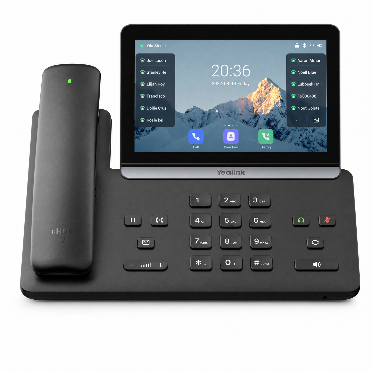 Yealink SIP-T88W Pro Executive IP Phone with Wireless Bluetooth Handset and 7-Inch Touchscreen