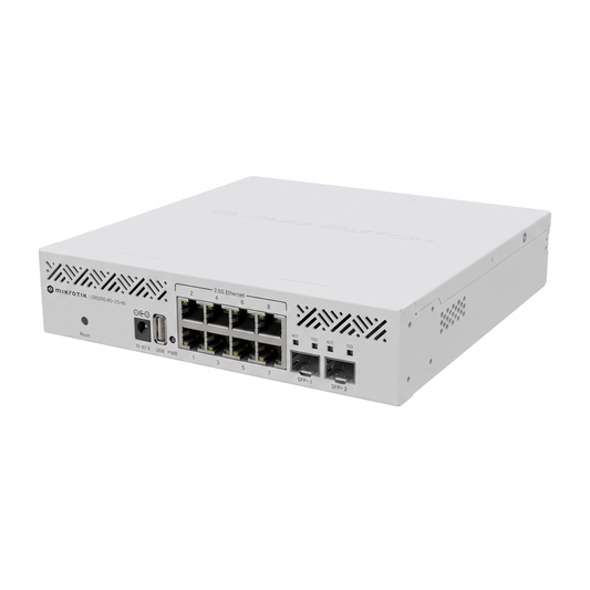 MikroTik CRS310-8G+2S+IN 2.5GbE Switch with Eight 2.5G Ports and Dual 10G SFP+ Uplinks