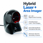 Honeywell Orbit 7190g Hybrid Presentation Scanner - 1D/2D Barcode Reader with Omnidirectional Laser and Imaging Technology