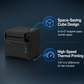 Seiko RP-G10-K27J1-S2C3 80mm Thermal Receipt Printer with Serial Interface for Retail POS
