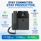 Fanvil V62W Business IP Phone with 2.8" Color Display, 12 SIP Lines, Wi-Fi 6 & Bluetooth 5.4