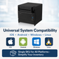 Seiko RP-G10-K27J1-S2C3 80mm Thermal Receipt Printer with Serial Interface for Retail POS