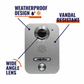 Aiphone AX-DV Surface-Mount Audio/Video Door Station — Cast-Aluminum Vandal-Resistant Housing, 1/4" Color CCD Camera, Illuminated Directory, Cat-5e RJ45 Wiring, AX Series Compatible