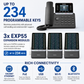 Yealink SIP-T73W IP Phone with Wi-Fi 6 and Bluetooth for Enterprise Unified Communications
