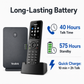 Yealink W77P DECT cordless phone system with 40-hour talk time battery