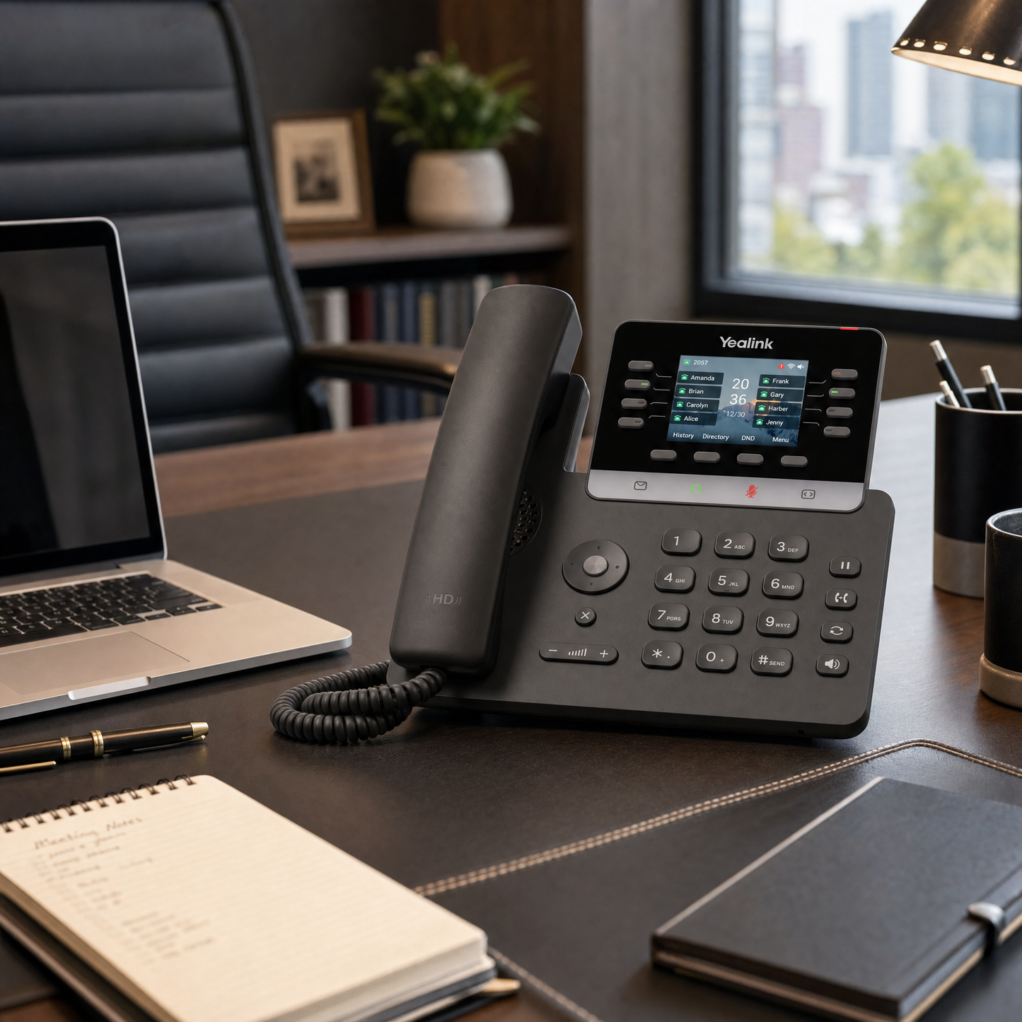 Yealink SIP-T73U Gigabit IP Phone with 2.8-Inch Color Display and 12 SIP Lines for Enterprise VoIP