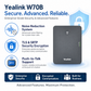 Yealink W76P DECT IP Phone System with Base Station and Handset for Multi-Line Business Communication