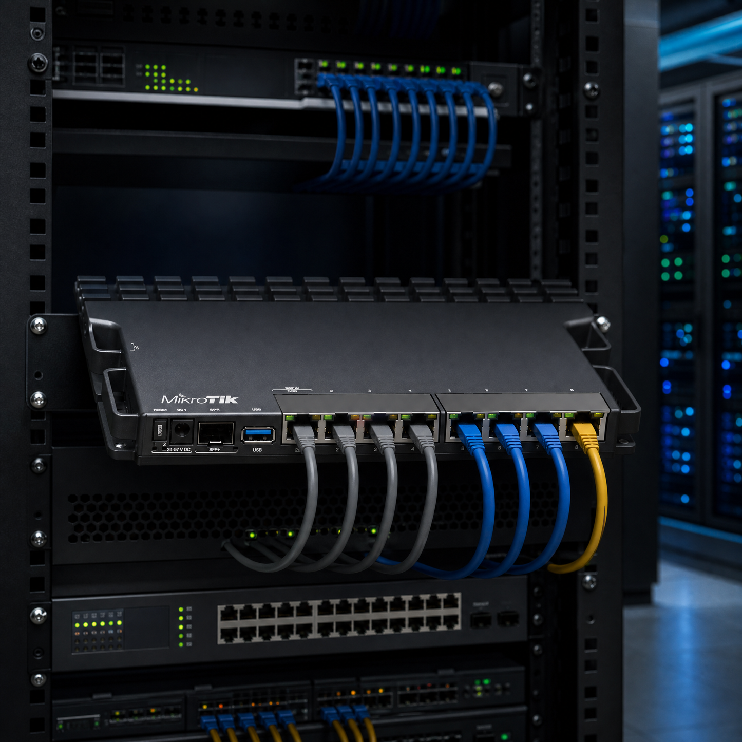 MikroTik RB5009UG+S+IN Multi-Gigabit Router with 10G SFP+ for Enterprise Network Infrastructure