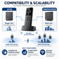 Yealink W57R Rugged DECT Handset - IP54 Rated Cordless Phone for Harsh Environments