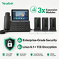Yealink SIP-T87W Executive IP Phone with 7-Inch Touchscreen, Wi-Fi 6 & Bluetooth 5.0