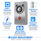 Fanvil A12 SIP Audio Intercom with 10W Speaker - IP66 Weatherproof Door Phone for Access Control