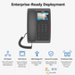 Fanvil H5W Wi-Fi Hotel IP Phone with 3.5" Color Display and Video Intercom for Hospitality
