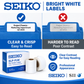 Seiko SLP-FLW (Pack of 5) White File Folder Labels for Document Organization and Filing Systems