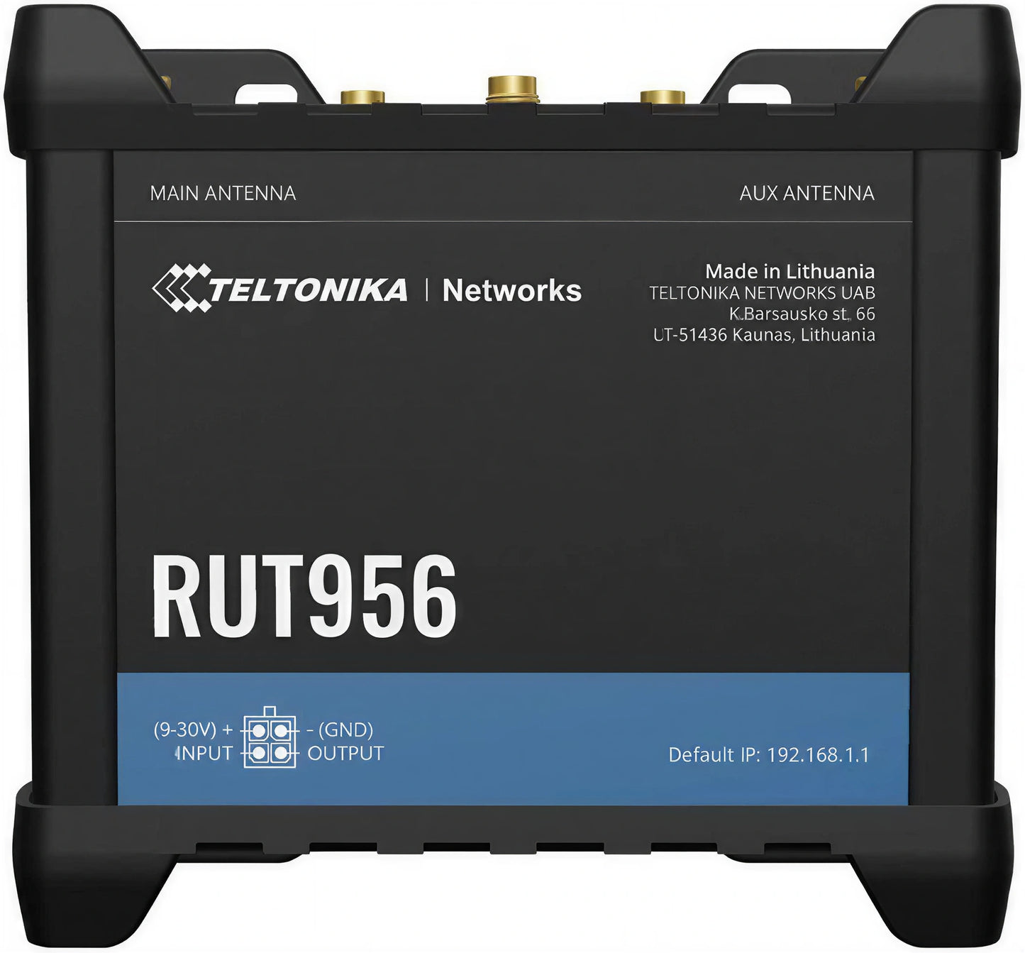 Teltonika RUT956A00A00 Industrial 4G LTE Router with Dual SIM, GPS, WiFi, and Serial Interfaces for North Amer