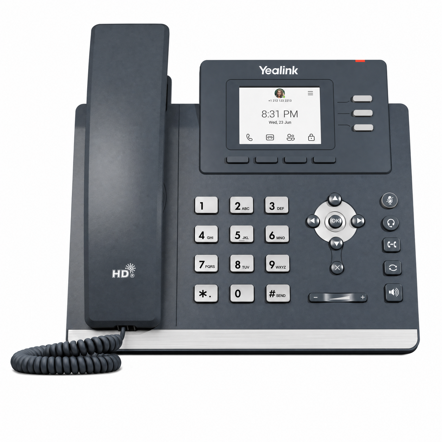 Yealink MP52-E2-Teams Microsoft Teams Phone - Non-Touchscreen Desk Phone for Public Areas