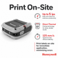 Honeywell RP4F Mobile Label Printer - Rugged 4-Inch Portable Thermal Printer for Field Service