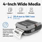 Honeywell RP4F Mobile Label Printer - Rugged 4-Inch Portable Thermal Printer for Field Service