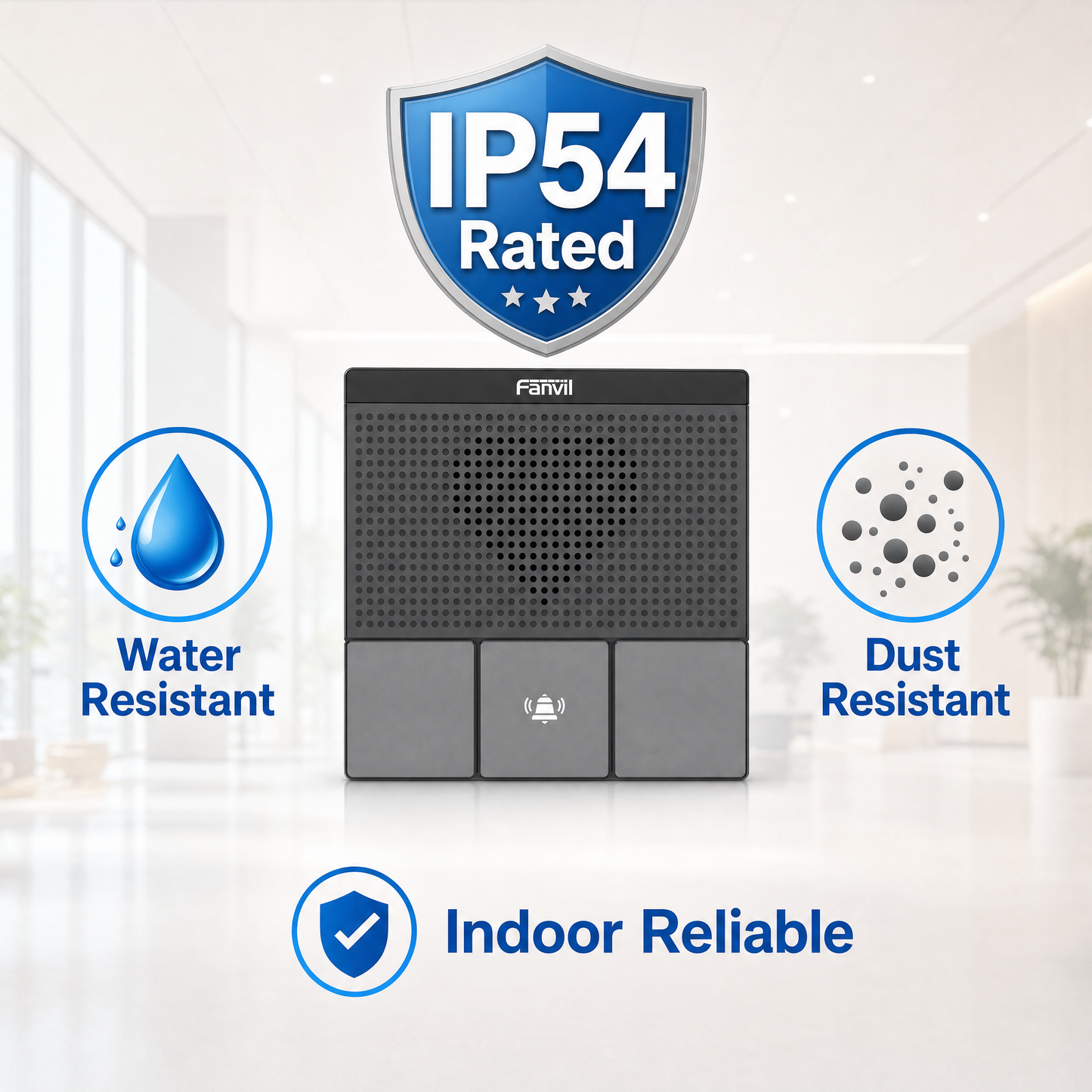 Fanvil A10W SIP Mini Intercom with Dual-Band Wi-Fi for Indoor Security and Access Control