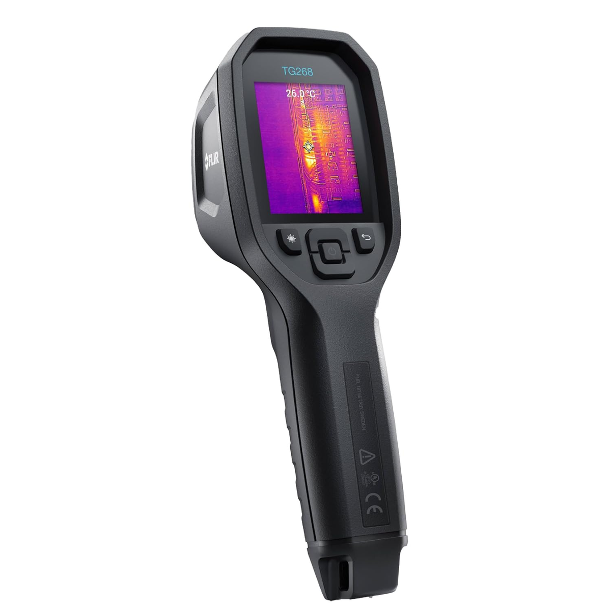 FLIR TG268 Thermal Imaging Camera with 320x240 Super Resolution and Bullseye Laser for Industrial Diagnostics