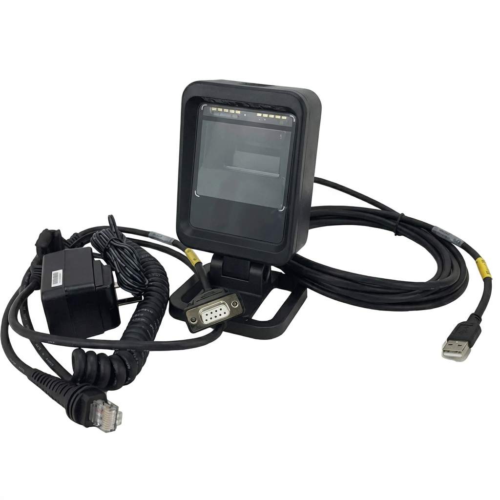 Honeywell Genesis XP 7680g Hands-Free Presentation Barcode Scanner - 1D/2D/PDF, USB and RS232 Kit