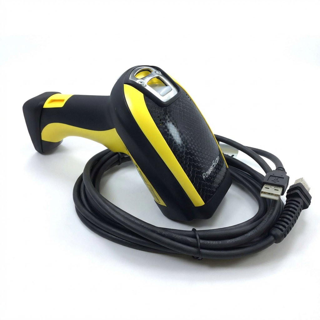 Datalogic PowerScan PD9531-HP Corded Rugged 2D Barcode Scanner - Omnidirectional Area Imager, USB, Yellow