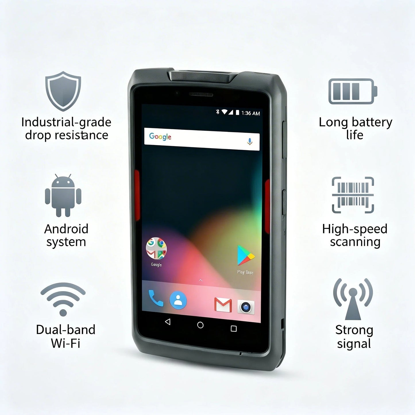 Honeywell EDA71 Rugged Android Tablet, 7″ Touchscreen, WWAN & Wi-Fi, 2GB/32GB, Integrated 1D/2D Scanner, Durable Mobile Computer for Retail, Logistics & Field Service