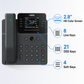 Fanvil V62 Pro IP Phone with Bluetooth Wireless Handset - 12 SIP Lines, 2.8" Color Display, HD Audio