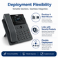 Fanvil V62 Pro IP Phone with Bluetooth Wireless Handset - 12 SIP Lines, 2.8" Color Display, HD Audio