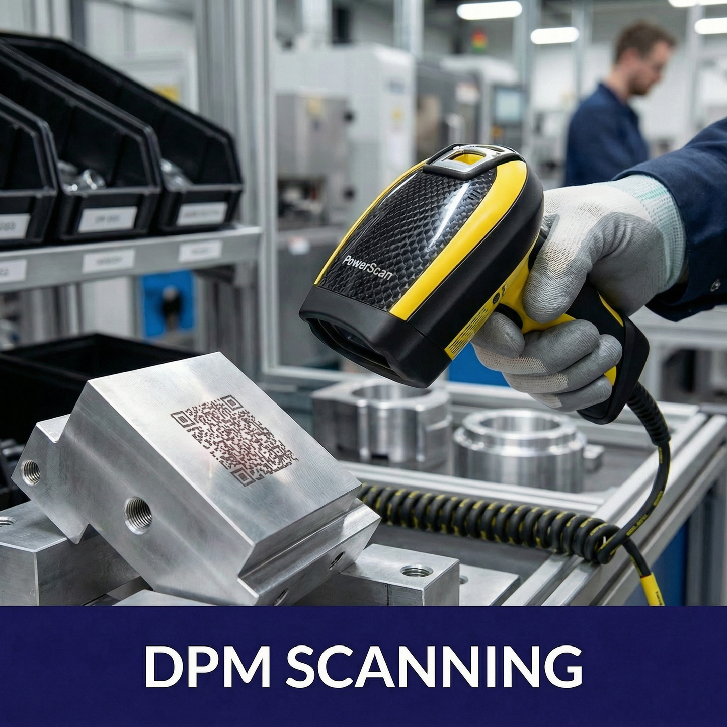 Datalogic PowerScan PD9531-HP Corded Rugged 2D Barcode Scanner - Omnidirectional Area Imager, USB, Yellow