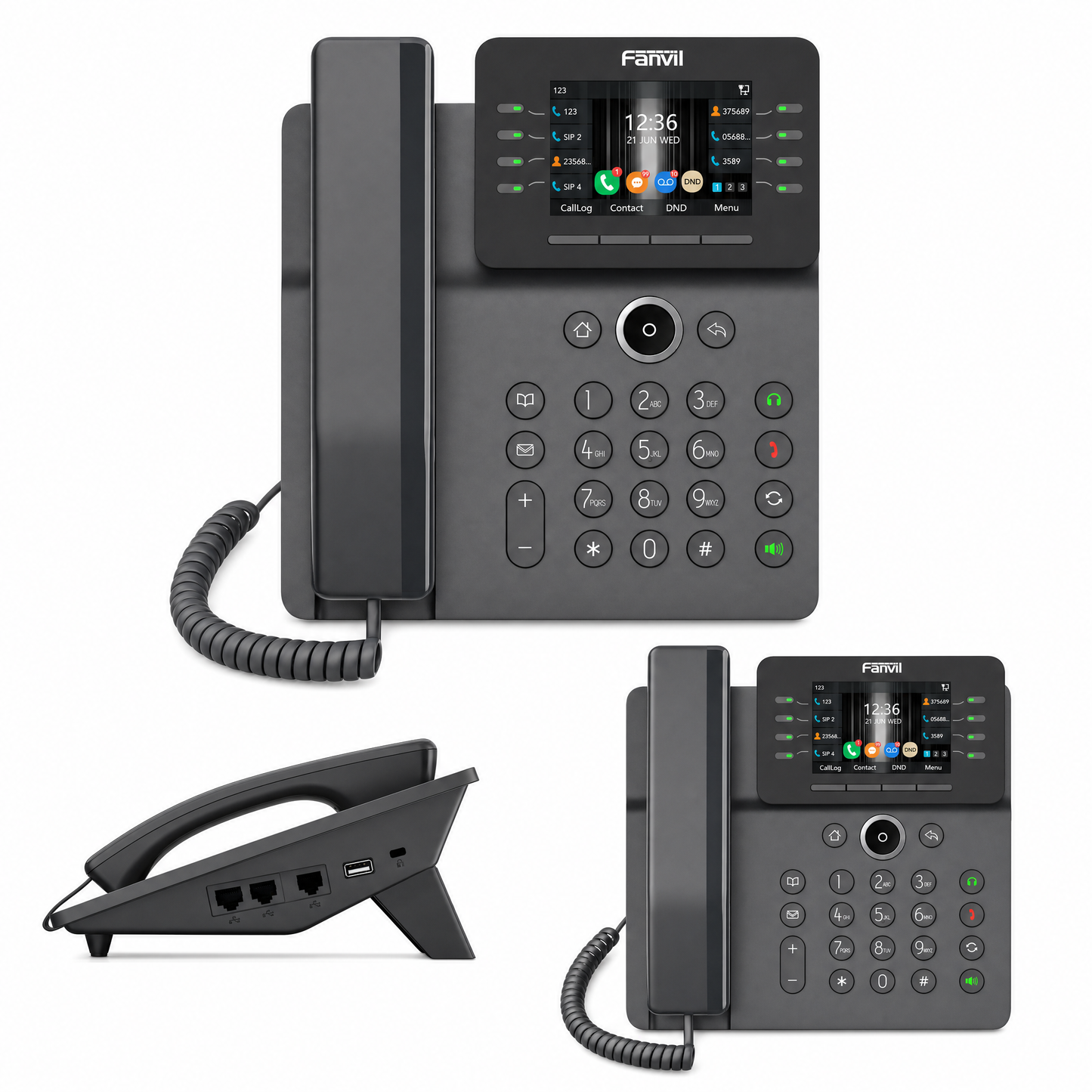 Fanvil V64 Prime Business IP Phone with 3.5" Color Display, Dual-Band Wi-Fi & Bluetooth 4.2