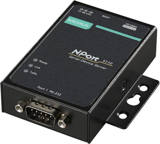 NPort 5110 with Adapter- 1-Port RS-232 Device Server, 0 to 55°C Operating Temperature (adpater Included)