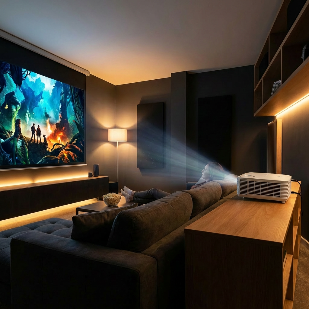 Optoma EH412 Full HD 1080p DLP Professional Projector | 4,500 Lumens Super Bright | 4K HDR Input | 1.3x Zoom, ±40° Vertical Keystone | HDMI 2.0, VGA In/Out, RS232, USB-A | 10W Built-In Speaker | Up to 15,000-Hour Lamp Life | White